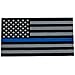 Aluminum Thin Blue Line Decal Blue Lives Matter Sticker Emblem | in Support of Police Officers and Law Enforcement 3.20