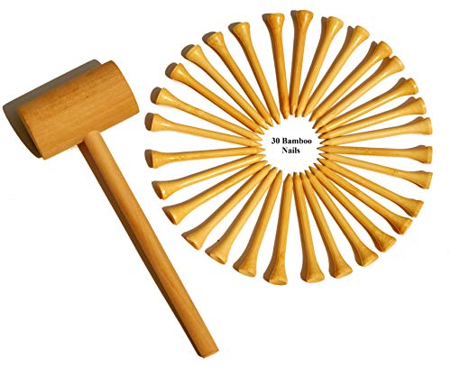 image for KIHACO Hammering And Pounding Toys For Toddlers Include 1 Wood Hammer 