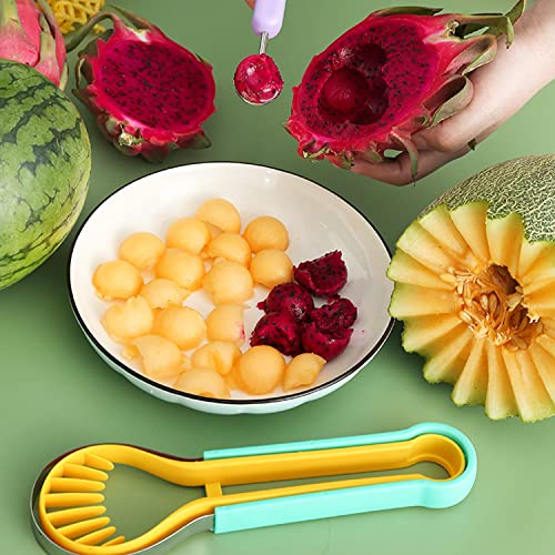 Hendiy Melon Baller Scoop Set4 in 1 Stainless Steel DIY Fruit Tool