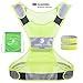 Reflective Vest for Running Cycling Dog Walking Motorcycle, High Visibility Bike Reflector Vest, 3M Scotchlite Reflective Running Gear Vest, Reflective Safety Vest with Pockets and 2 Reflective Bands