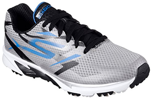 Skechers Performance Men's Go Golf Blade Golf Shoe, Gray/Blue, 8.5 M US