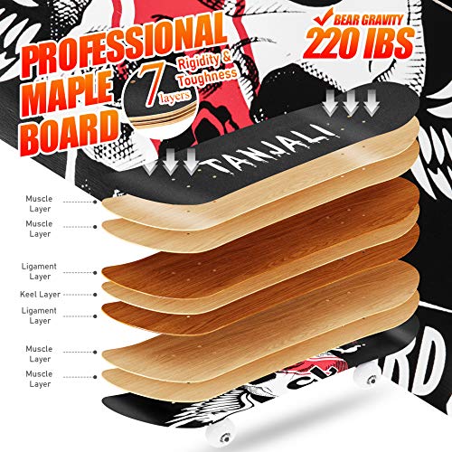 TANJILI Complete Skateboard,31\
