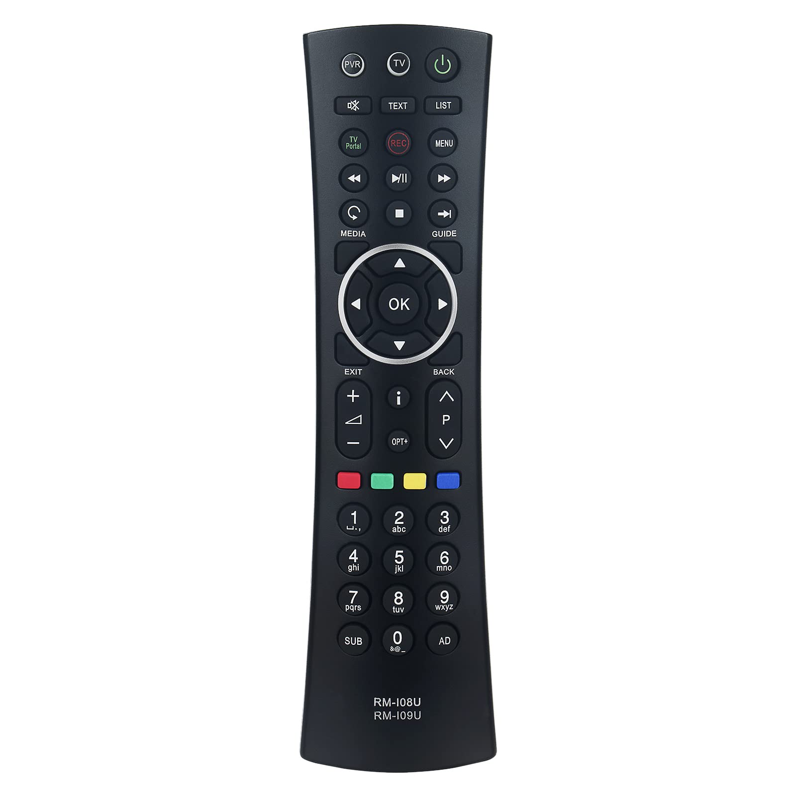 VINABTY RM-108U RM-109U Replacement Remote Control for Humax Freeview HD Digital TV Recorder HDR-2000T RM108U RM109U RM-I08U RM-I09U HDR-1000S/1100S Remote Control