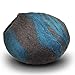 CatGeeks Premium Felt Cat Cave (Large) - All-Natural 100% Merino Wool - Handmade Indoor Cat House - Soft, Comfortable Cat Bed - Ideal for Kittens & Large Cats, Grey/Aquamarine