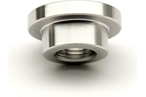 ADAPTORMOUNT 1/8" NPT Stainless Steel 304 Female Threaded Stepped Weld Bung Mounting Fitting (OD 5/8") with Top Head (OD 0.8")