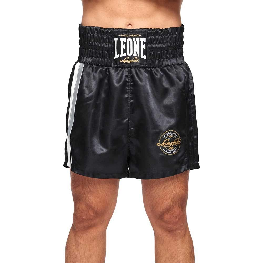 Leone 1947 Authentic, AUTHENTC Boxing Shorts Unisex Adult, Black, S/M