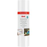 ANT 9.5inch Smart Matless Permanent Vinyl 9.5inch x 20ft, White Compatible with Cricut Joy Xtra Create Decals Stickers &amp; More All-Weather &amp; Fade-Proof Ideal for Outdoor Use