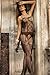 Jubileens Sexy Fishnet Open Crotch Corest Bodystocking Bodysuit Tights Lingerie (Black 01) One Size Fits Most