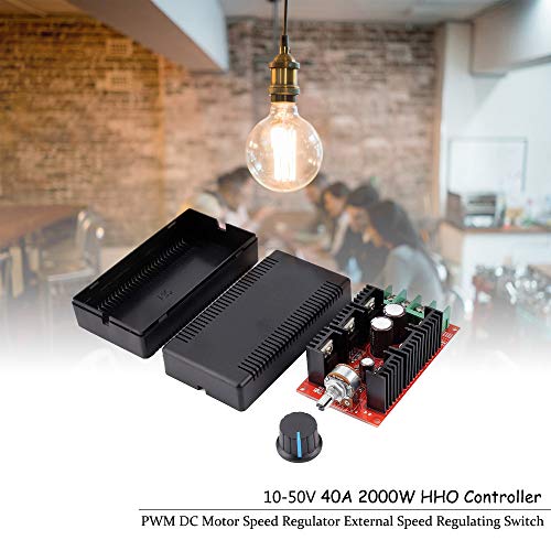 Comidox 1PCS 2000W 10-50V MAX 40A PWM DC Motor Speed Controller Governor HHO RC Controller Adjustable Variable Speed Switch