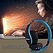 Ecandy Bluetooth Headphones Over-ear Stereo Wireless + Wired Headsets with Microphone for Music Streaming,Hands-free Calling For iPhone,Nokia,HTC,Samsung,LG,Moto,iPad,PSP and enabled Bluetooth-Blue