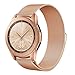 Compatible Samsung Galaxy Watch(42mm) Bands, 20mm Stainless Steel Band + Milanese Loop Mesh Replacement Bracelet Metal Strap Compatible Samsung Galaxy Watch 42mm (Rose Gold)
