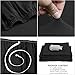 uxcell Stretch Sofa Cover Loveseat Couch Slipcover, Machine Washable, Stylish Furniture Protector with One Cushion Case (3 Seater, Black)