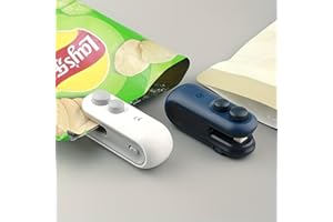 Snack Bag Sealer (1-Pack) | Blue Low-Power Model Suitable for Home/Picnic/Outing/Travel Includes 1 Sealer + 1 Charging Cable 