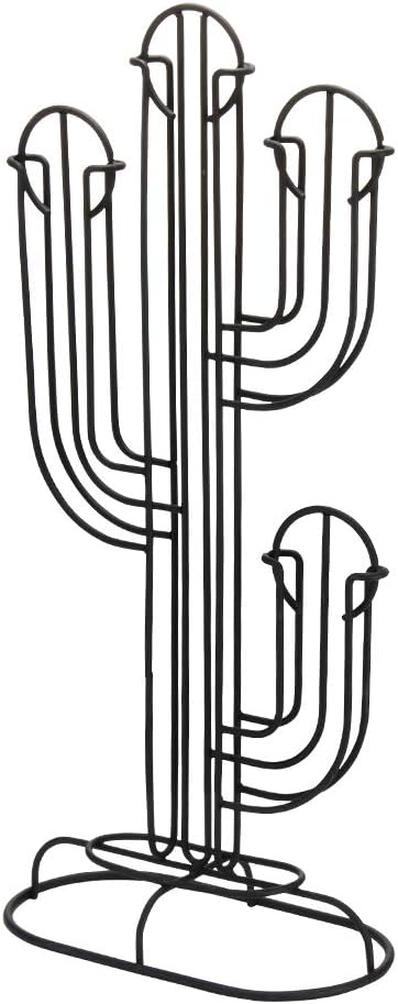oficina hogar SUNJULY soporte para cápsulas de café Cactus El acero  inoxidable puede contener 40 cápsulas de café para ahorrar espacio para  cocina Soporte para cápsulas Nespresso 42x19x10cm negro Café y té