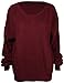 ZJ Clothes Women's Plus Size Long Sleeves Baggy Style Oversize Sweater Jumper