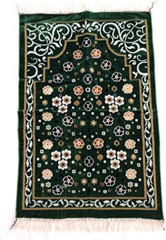 Muslim Prayer Carpet / Mat / Rug - Janamaz Sajda (Green 3)