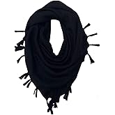 Tactical Desert Keffiyeh Arab Scarf Women Shemagh Tassel Scarves Neck Wrap | Desert Tactical Shemagh Scarf, Geometric Pattern, Military Scarves, Windproof Dustproof, Unisex Outdoor Survival Gear
