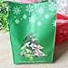 Felice Arts 100pcs Christmas Biscuit Candy Bags 7.8