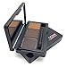 Ucanbe 3 Colours Waterproof Eyebrow Powder/Shadow Palette with Double Sided Brush,#2
