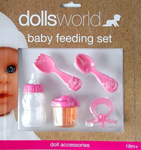 Dolls World 5 Piece Baby Feeding Set With Magic Bottles