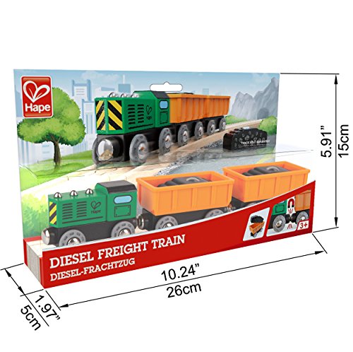 Hape Kids Wooden Railway Freight Train Set