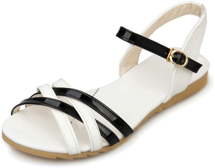 white cross sandals