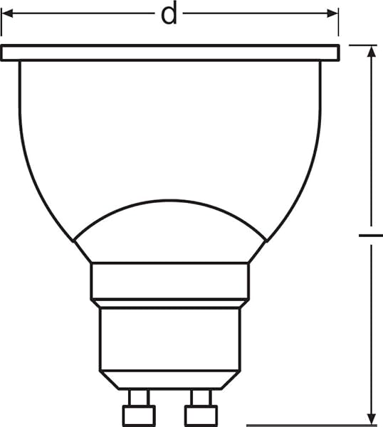 LEDVANCE Smart LED ZigBee GU10 reflector blanco clido regulable compatible directamente con Echo Plus y Echo Show 2 Gen Compatible con Philips Hue Bridge