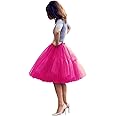 BABYONLINE D.R.E.S.S. Women Tutu Skirt Knee Tulle Skirt Petticoat Skirts Crinoline Rockabilly Tutu Skirt Slip