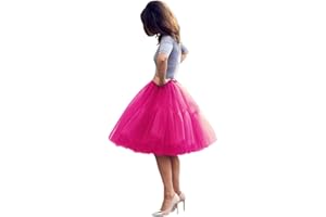 BABYONLINE D.R.E.S.S. Women Tutu Skirt Knee Tulle Skirt Petticoat Skirts Crinoline Rockabilly Tutu Skirt Slip