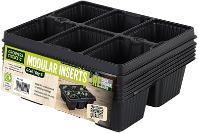 Bosmere N225 Modular Inserts 6 Cells Pack of 6 36 Cells Black