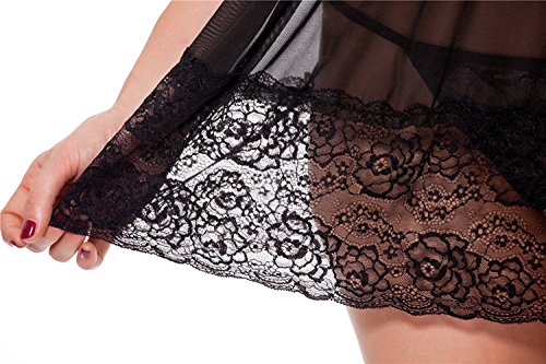 Aoymay-Womens-Sexy-Lace-Lingerie-for-Sex-Sleepwear-Babydoll-Sheer-Dress-V-String-Miniskirt