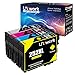 Uniwork Remanufacture Ink Cartridge Replacement for Epson 252 T252XL use for Epson Workforce WF-3640 WF-3620 WF-7610 WF-7620 WF-7710 WF-7720 WF-7210 Printer (1 Black 1 Cyan 1 Magenta 1 Yellow) 4 Pack