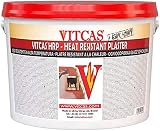 VITCAS 10KG Heat Resistant Plaster Smooth Finish Fireplace Stove BBQ 650°C view 1