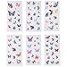 Tongnian Planner Stickers Set 48 Sheets Flowers Butterfly Stickers Decorative Adhesive Sticker Collection for Scrapbooking, Diary, Album, Bullet Journals, Laptops, Cup, DIY Arts and Craft