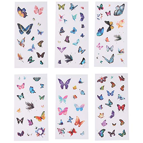 Tongnian Planner Stickers Set (48 Sheets) Flowers Butterfly Stickers Decorative Adhesive Sticker Collection for Scrapbooking, Diary, Album, Bullet Journals, Laptops, Cup, DIY Arts and Craft - Thumbnail 7