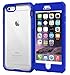 iPhone 6s Plus Case, roocase [Glacier TOUGH] iPhone 6 Plus (5.5-inch) Hybrid Scratch Resistant Clear PC / TPU Armor Full Body Protection Case Cover with Built-in Screen Protector for Apple iPhone 6 Plus, Palatinate Blue