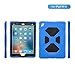 iPad Air 2 Case, iPad Kids Case, Aceguarder Shockproof Scratchproof Drop Resistance Super Protection Cover Case iPad Air 2 Tablet (Blue-Black)