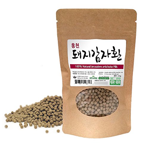 [Medicinal Korean Herbal Pills] 100% Natural Jerusalem Artichoke Pills (Sunroot/돼지감자 환) (4 oz) - Thumbnail 2
