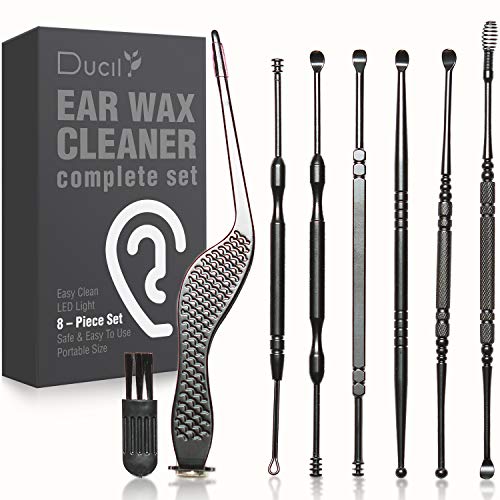 Ear Wax Removal Kit, 8 Types Earwax Removal Tools, Ear Cleaner, Safe