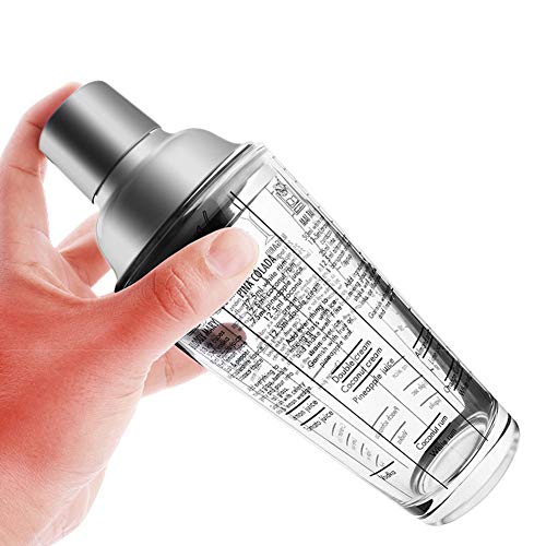 Cocktail Shaker Set, 4-Teiliges Cocktail-Set Inklusive 400 Ml Shaker, Martini Barkeeper-Zubehör Party… – Bild 4
