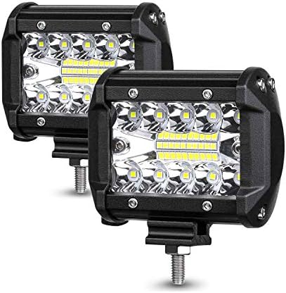 LED Pods Light Bar ELELION 4 Inch 60W Driving Fog Off Road Lights Triple Row Waterproof Spot Flood Combo Beam LED Cubes Lights For Jeep Wrangler ATV UTV Polaris Toyota Golf Cart, 2 Pack LED Pods Light Bar ELELION 4 Inch 60W Driving Fog Off Road Lights Triple Row Waterproof Spot Flood Combo Beam LED Cubes Lights For Jeep Wrangler ATV UTV Polaris Toyota Golf Cart, 2 Pack