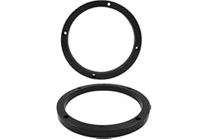 BokWin 2 Pcs Universal Fit Car Speaker Spacer 6.5 Inch Adaptor Ring Mounting Bracket Plastic Car Stereo Speakers Spacer(Black)