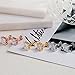 Emma Manor Gold Plated 925 Sterling Silver 4 Prong 7mm Square Shape Cubic Zirconia Stud Earring (Yellow Gold Plated Silver)