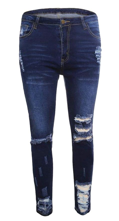 ripped jeans with darts