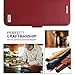 FYY [Genuine Leather Wallet Case for Samsung Galaxy S8+ Plus 2017, Handmade Flip Folio Wallet Case with Kickstand Card Slots Magnetic Closure for Samsung Galaxy S8+ Plus 2017 Wine Red