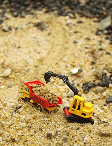 U DREAM Construction Vehicles for Kids Toys, 5 Assorted Mini Diecast Trucks Excavator Loader Bulldozer Dump Cement Mixer, Tiny Toys for Toddlers Boys and Girls, Construction Cake Topper Party Favors - Thumbnail 7