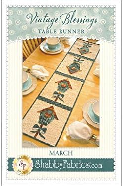 Shabby Fabrics SFA48658 Vintage Blessings March Table Runner Pattern
