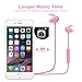 Kids Headphones, Pink Headphones Bluetooth Wireless Headphones with Magnetic Earbuds for Kids Girls Stereo Sound with Mic Noise Reduction Wireless Bluetooth Headset for School Travel (Pink)