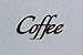 JNJ Metalworks Coffee Word Kitchen Decor Metal Wall Art