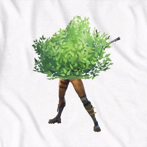 Fortnite T-Shirt – Running Bush With Legs, Funny Video Game Shirt, Workout, Exercise, Meme, Shotgun